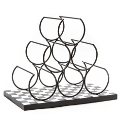 MacKenzie-Childs Courtly Check Wine Rack| Fall Entertaining|Kitchen Storage & Organization