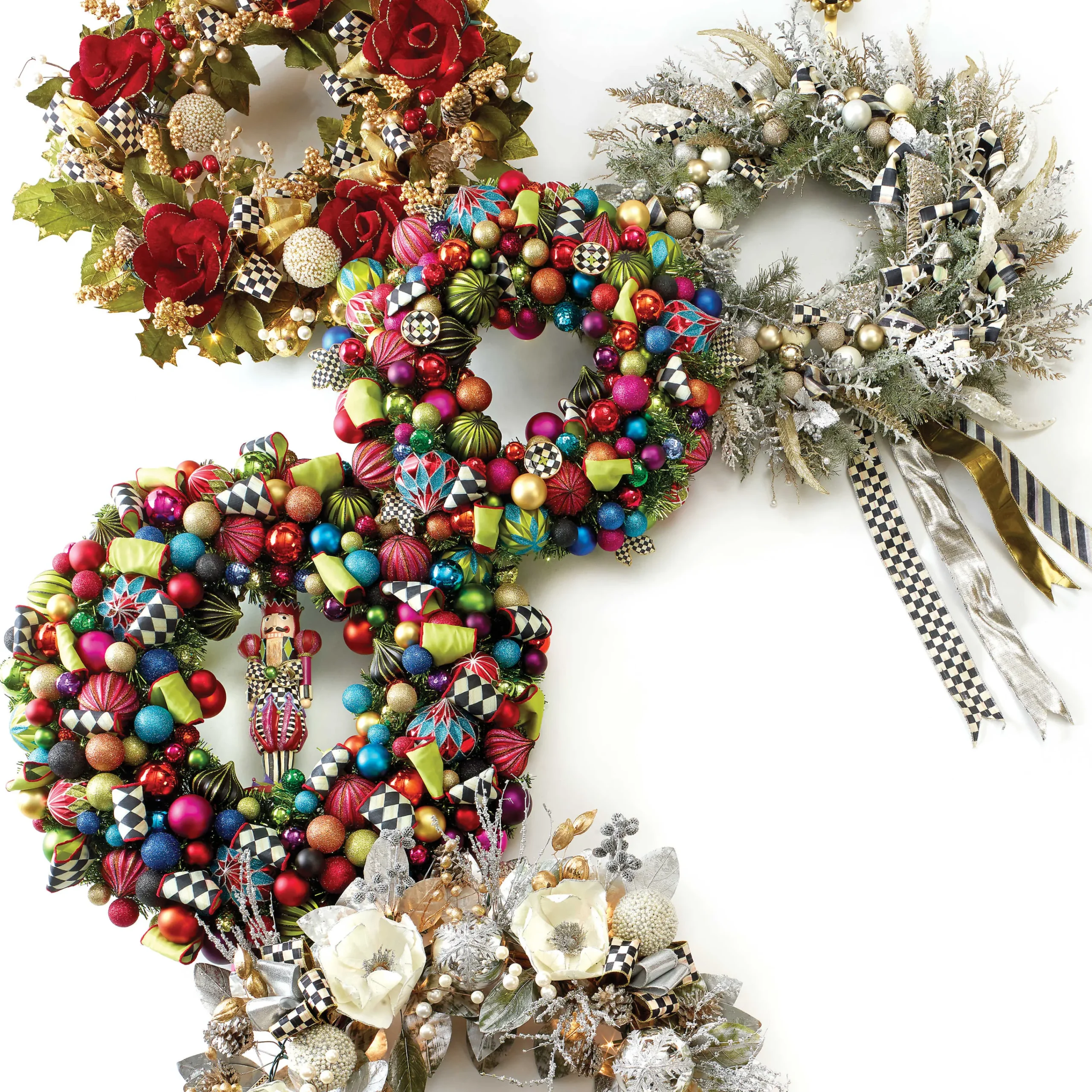 MacKenzie-Childs Courtly Check Wreath Hanger| Easter|Spring