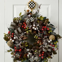 MacKenzie-Childs Courtly Check Wreath Hanger| Easter|Spring