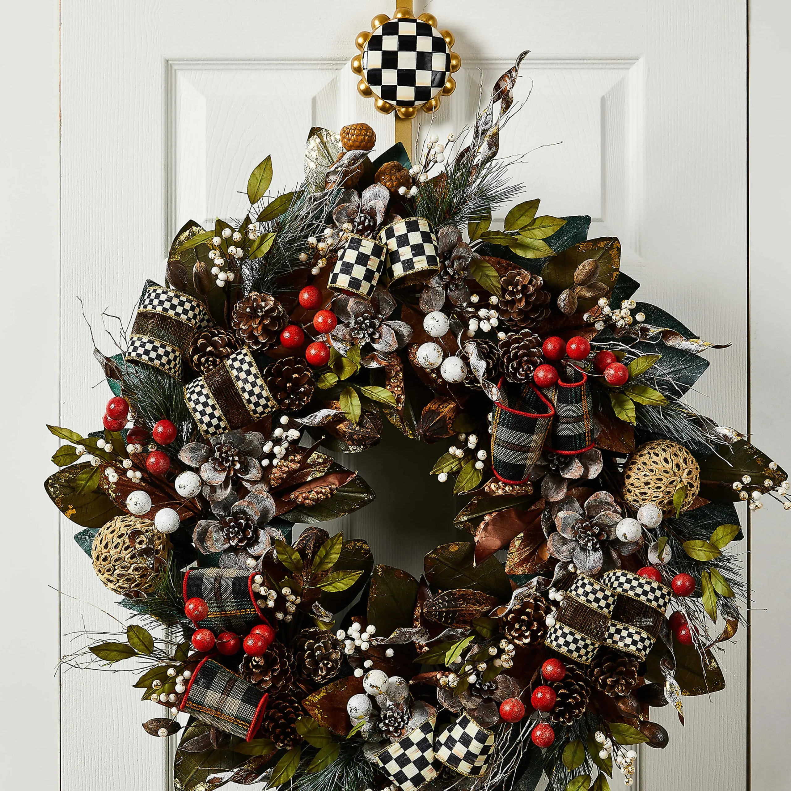 MacKenzie-Childs Courtly Check Wreath Hanger| Easter|Spring