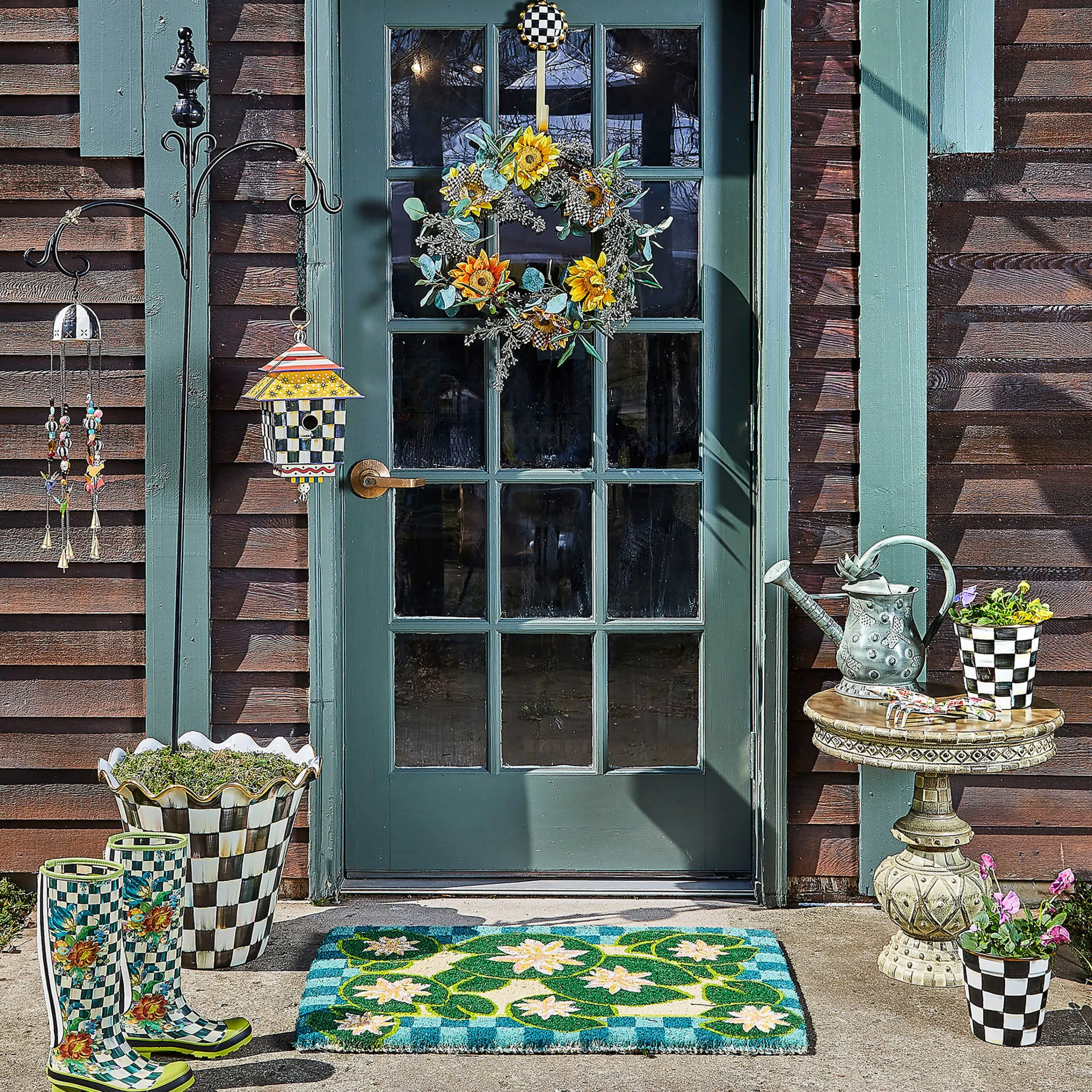 MacKenzie-Childs Courtly Check Wreath Hanger| Easter|Spring