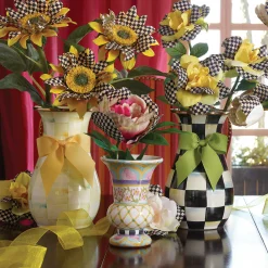 MacKenzie-Childs Courtly Check Yellow Sunflower| Spring|The Fall Shop