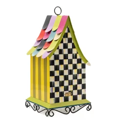 MacKenzie-Childs Courtly Cottage Birdhouse| Spring|Outdoor