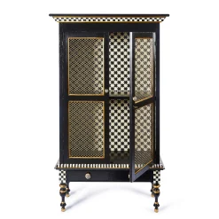 MacKenzie-Childs Courtly Criss-Cross Cabinet| Storage Furniture|Dining Room & Kitchen