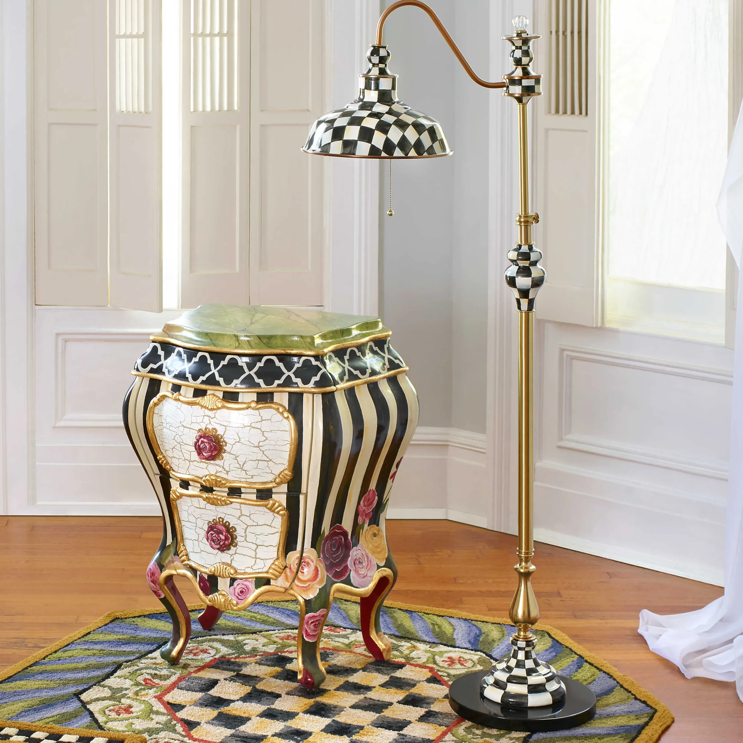 MacKenzie-Childs Courtly Farmhouse Floor Lamp| Lighting