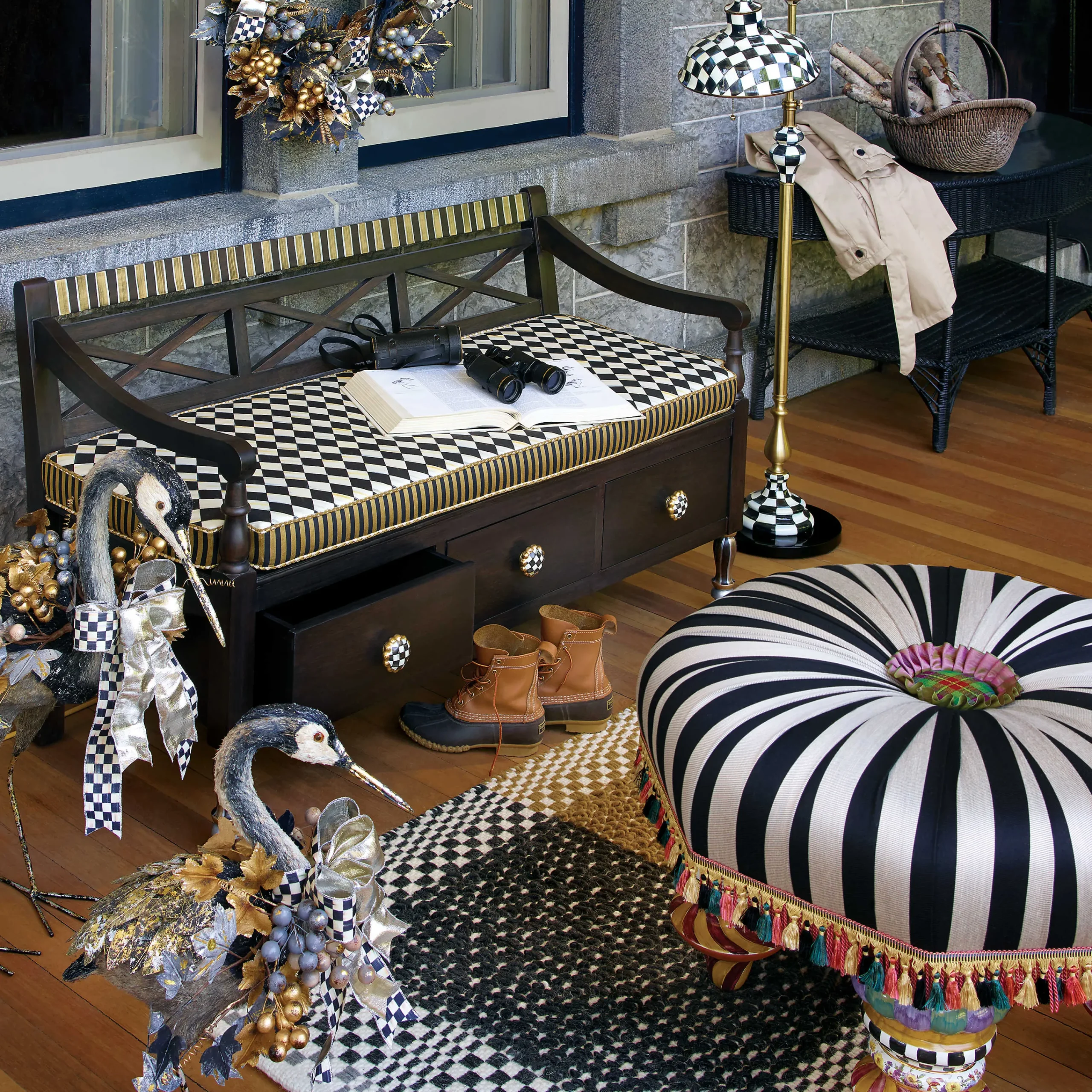 MacKenzie-Childs Courtly Farmhouse Floor Lamp| Lighting