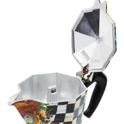 MacKenzie-Childs Courtly Flower Market 3 Cup Moka Pot| The Coffee Shop|Serveware