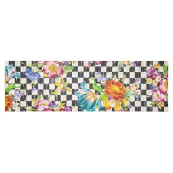 MacKenzie-Childs Courtly Flower Market Floor Mat - 2'6 x 8' Runner| Rugs