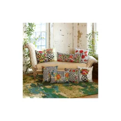 MacKenzie-Childs Courtly Flower Market Lumbar Pillow| Spring|Pillows, Throws, & Cushions