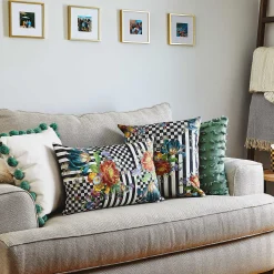 MacKenzie-Childs Courtly Flower Market Pillow| Spring|Pillows, Throws, & Cushions