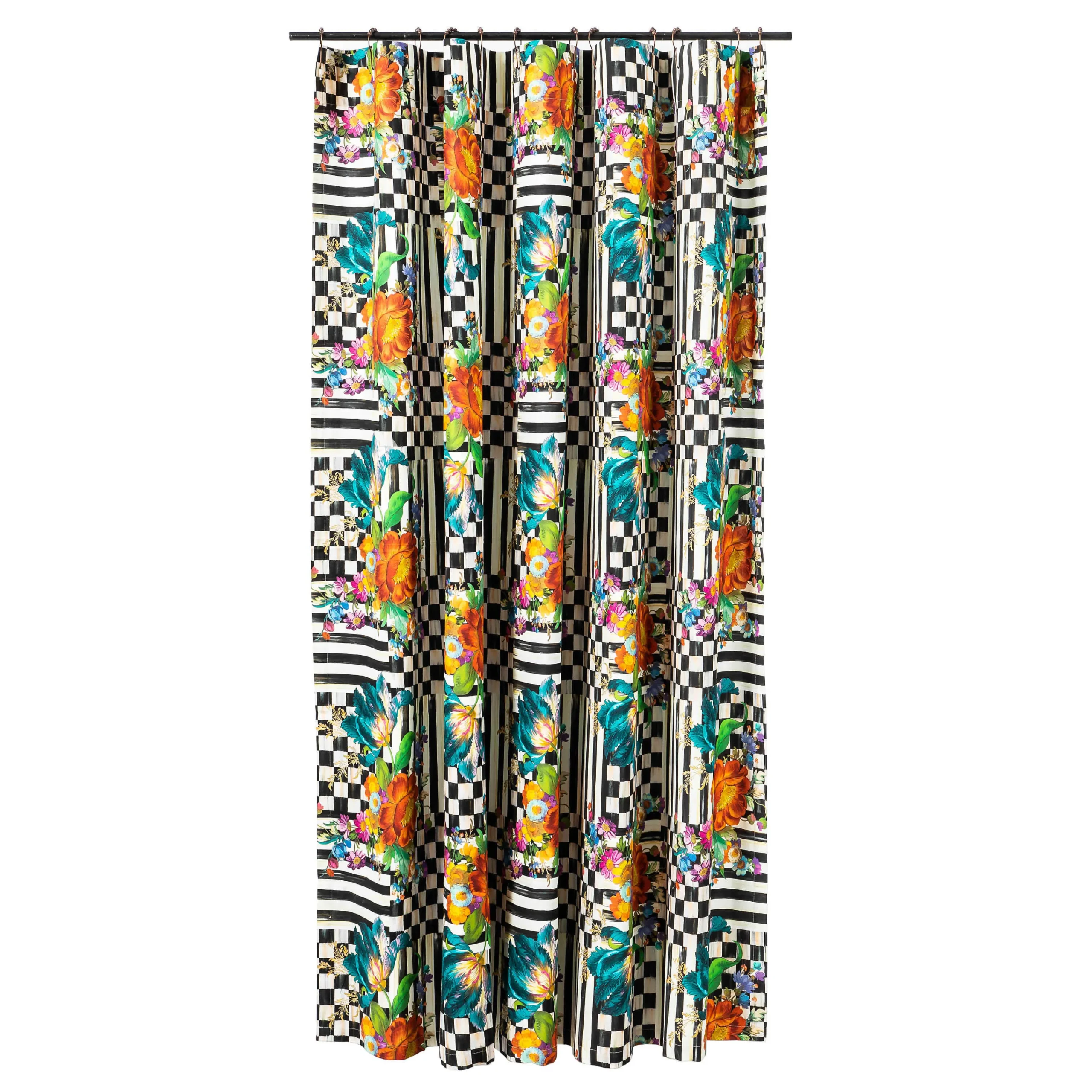 MacKenzie-Childs Courtly Flower Market Shower Curtain| Bath & Bath Accessories