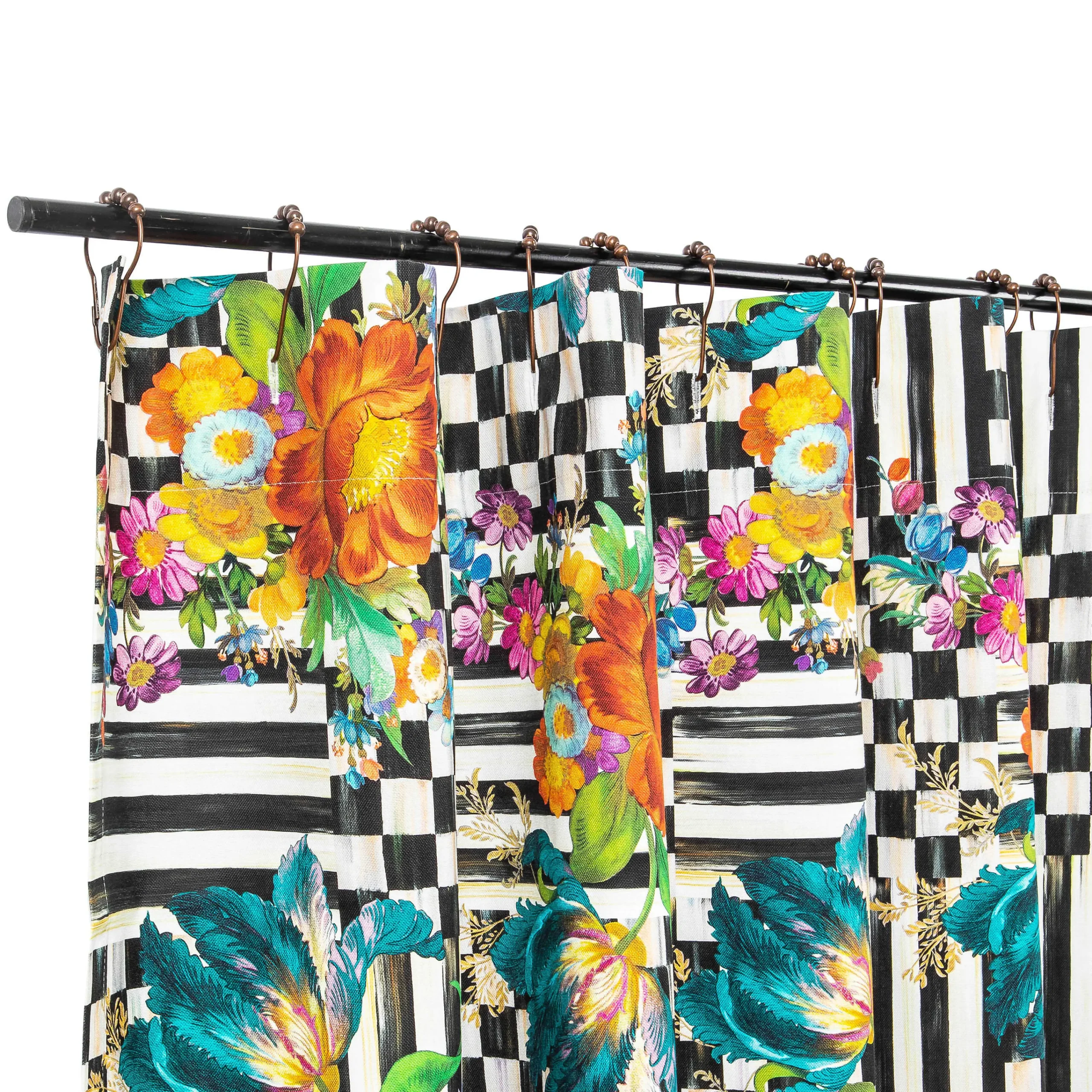 MacKenzie-Childs Courtly Flower Market Shower Curtain| Bath & Bath Accessories