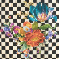 MacKenzie-Childs Courtly Flower Market Wallpaper| Finishing Touches|Room Accents