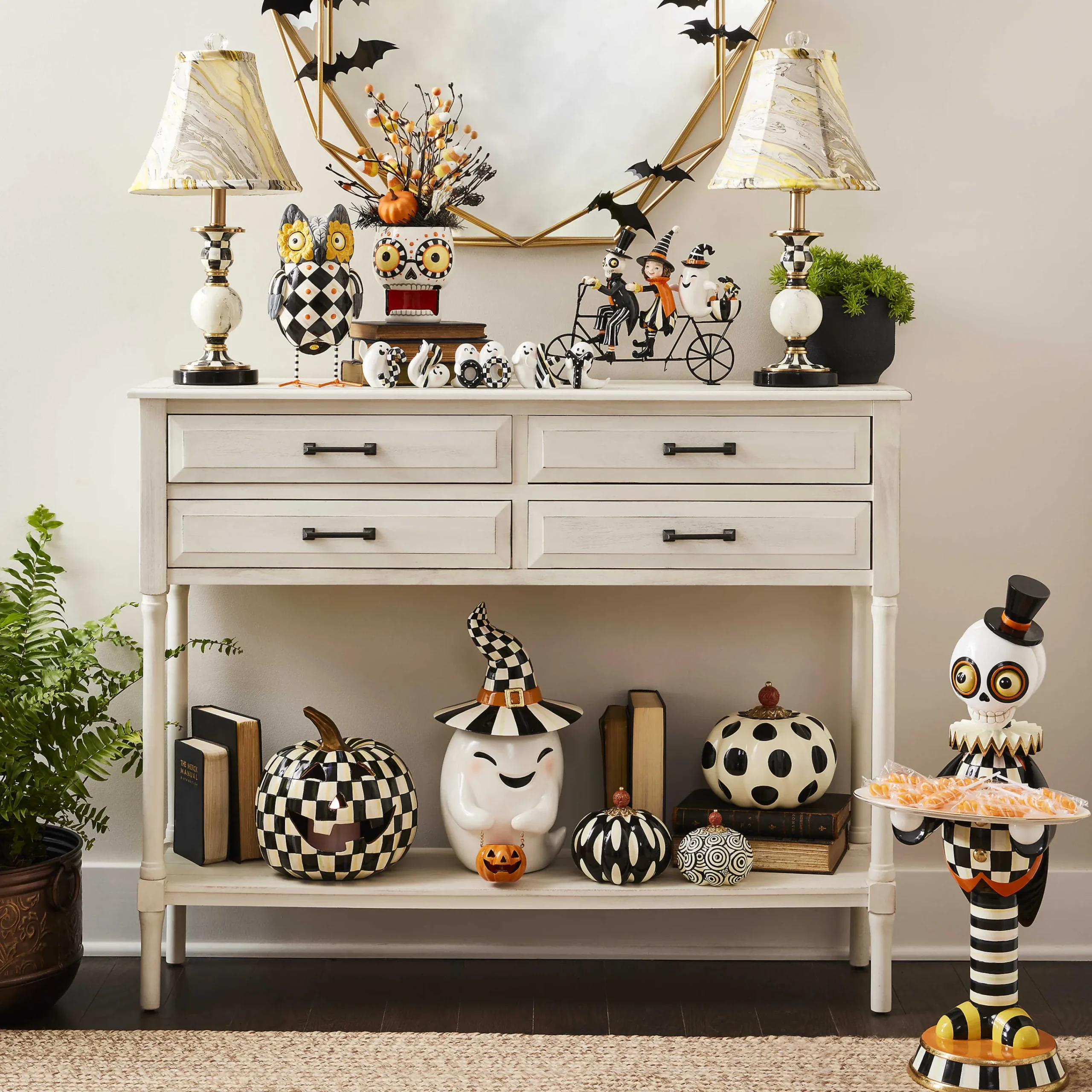 MacKenzie-Childs Courtly Palazzo Candlestick Lamp| Room Accents|Lighting
