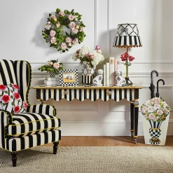 MacKenzie-Childs Courtly Stripe Console Table| Storage Furniture|Entryway Furniture