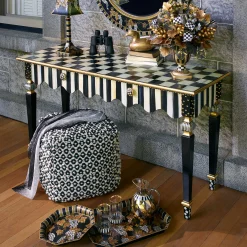 MacKenzie-Childs Courtly Stripe Console Table| Storage Furniture|Entryway Furniture