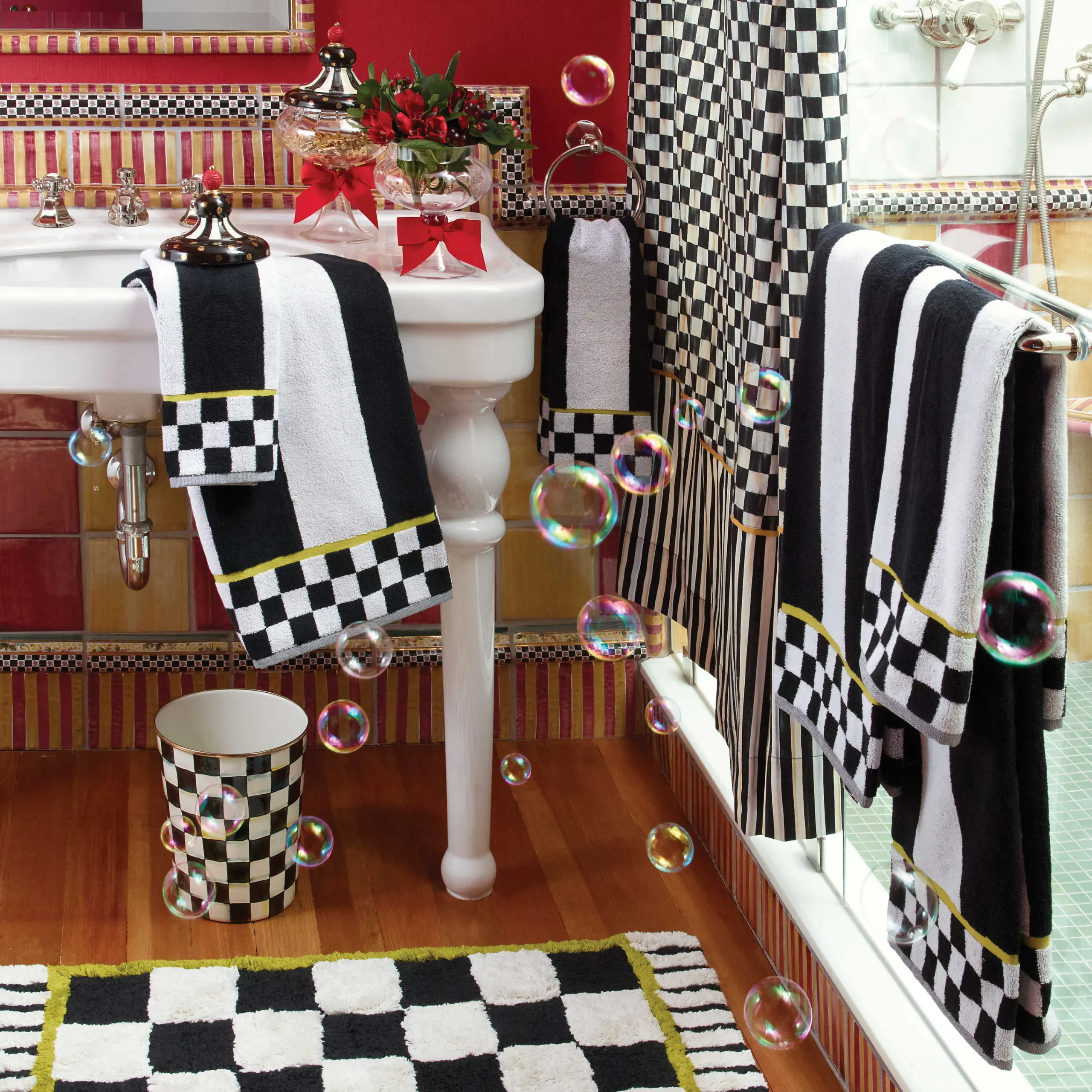 MacKenzie-Childs Courtly Stripe Hand Towel| Bath & Bath Accessories