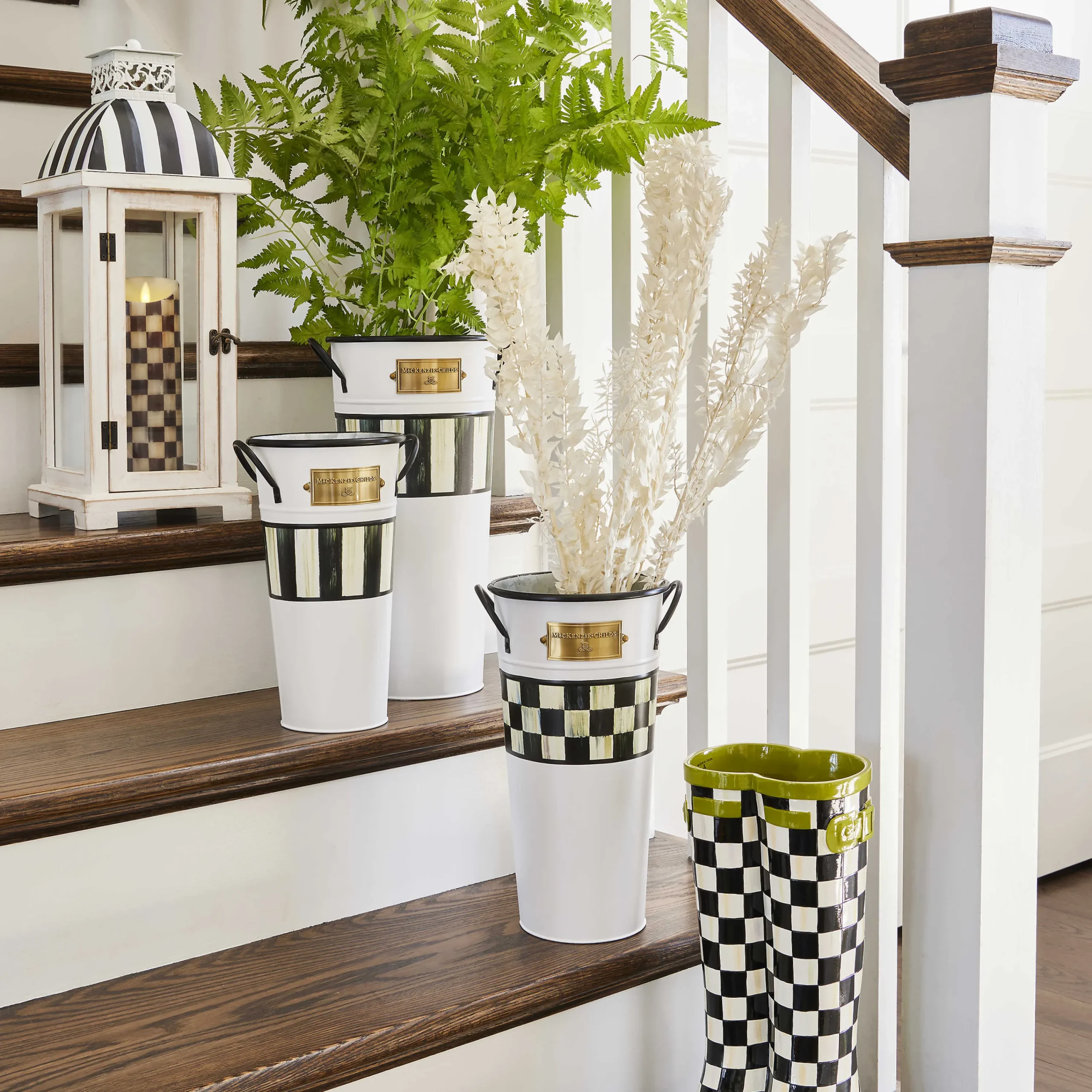 MacKenzie-Childs Courtly Stripe Lantern| Spring|The Fall Shop
