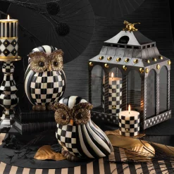MacKenzie-Childs Courtly Stripe Owl| The Halloween Shop|The Fall Shop