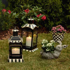 MacKenzie-Childs Courtly Stripe Small Candle Lantern| Spring|The Fall Shop