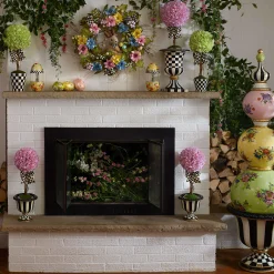 MacKenzie-Childs Courtly Stripe Tabletop Urn| Outdoor