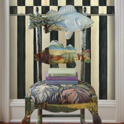 MacKenzie-Childs Courtly Stripe Wallpaper| Finishing Touches|Room Accents