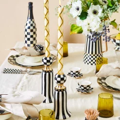 MacKenzie-Childs Courtly Teacup Salt  Pepper Set| Table Accessories|Serveware
