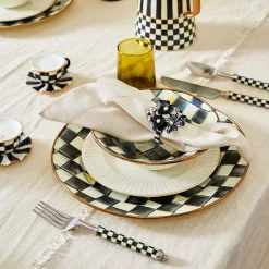 MacKenzie-Childs Courtly Teacup Salt Pepper Set| Table Accessories|Serveware