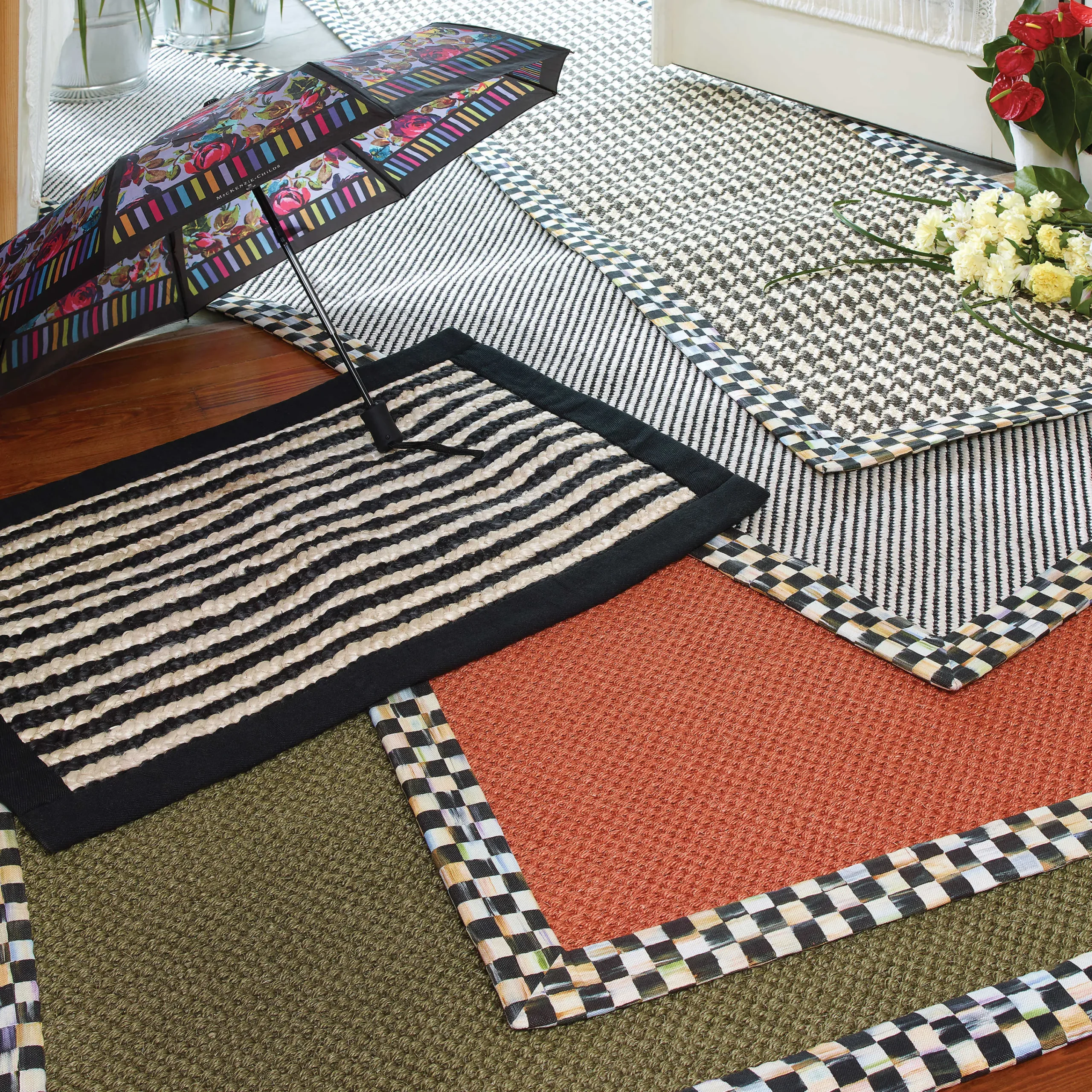 MacKenzie-Childs Courtly Twill 2' x 3' Rug| Rugs