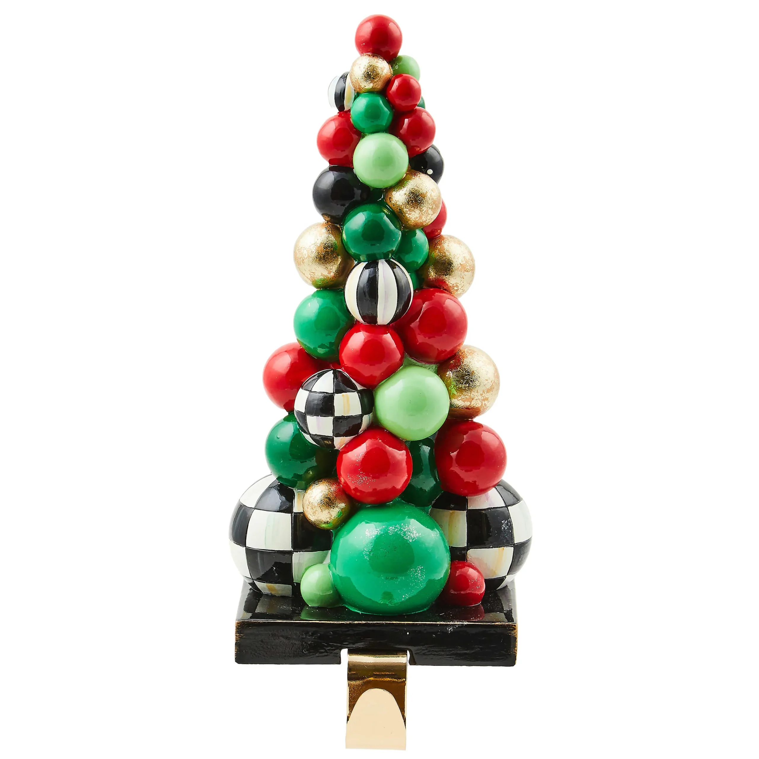 MacKenzie-Childs Cozy Christmas Bauble Tree Stocking Hook| Holiday