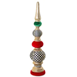 MacKenzie-Childs Cozy Christmas Large Tabletop Finial| Room Accents