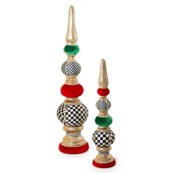 MacKenzie-Childs Cozy Christmas Large Tabletop Finial| Room Accents