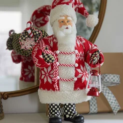 MacKenzie-Childs Cozy Christmas Santa| Holiday|Room Accents