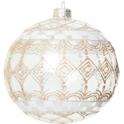 MacKenzie-Childs Crystal Palace Ball Glass Ornament| Holiday