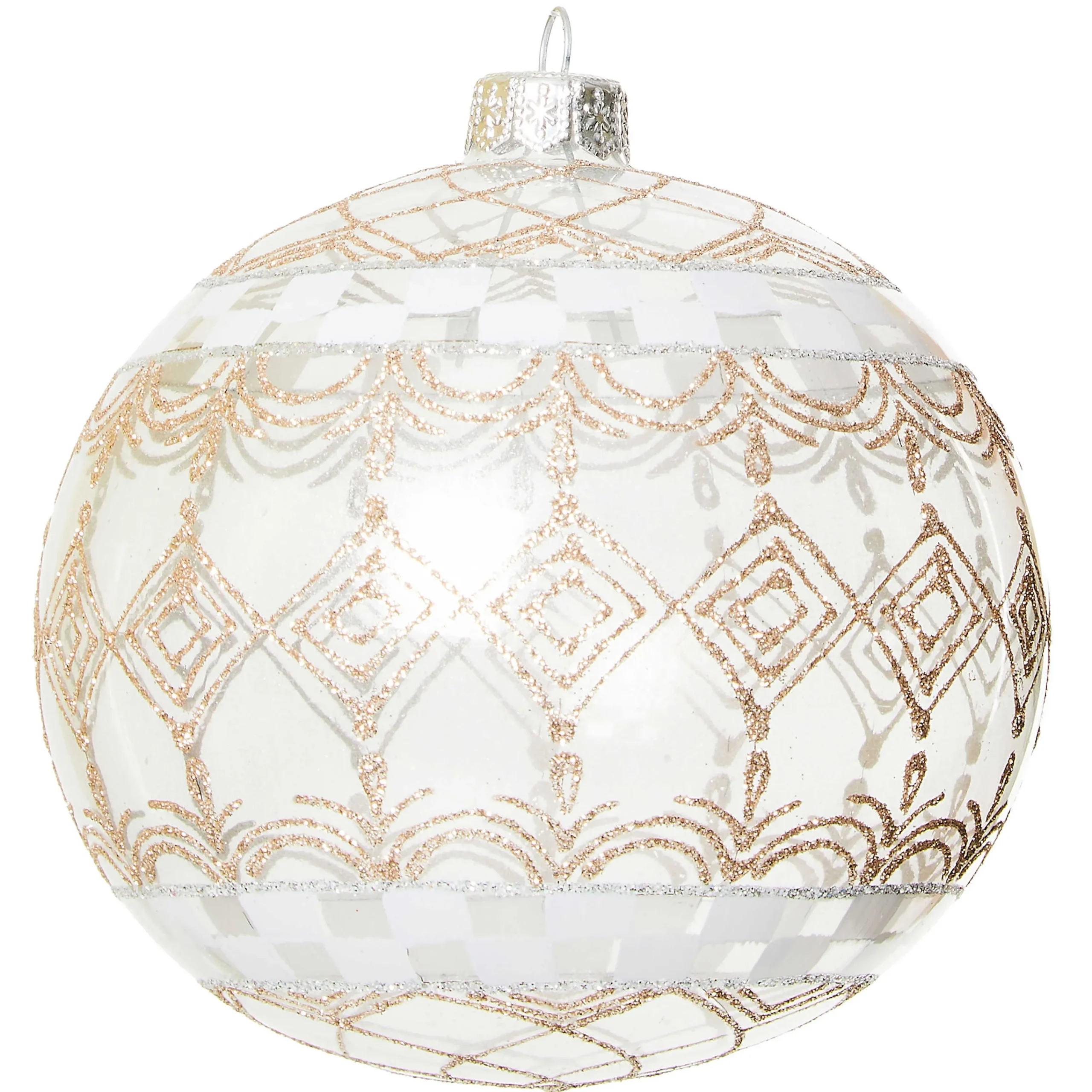MacKenzie-Childs Crystal Palace Ball Glass Ornament| Holiday