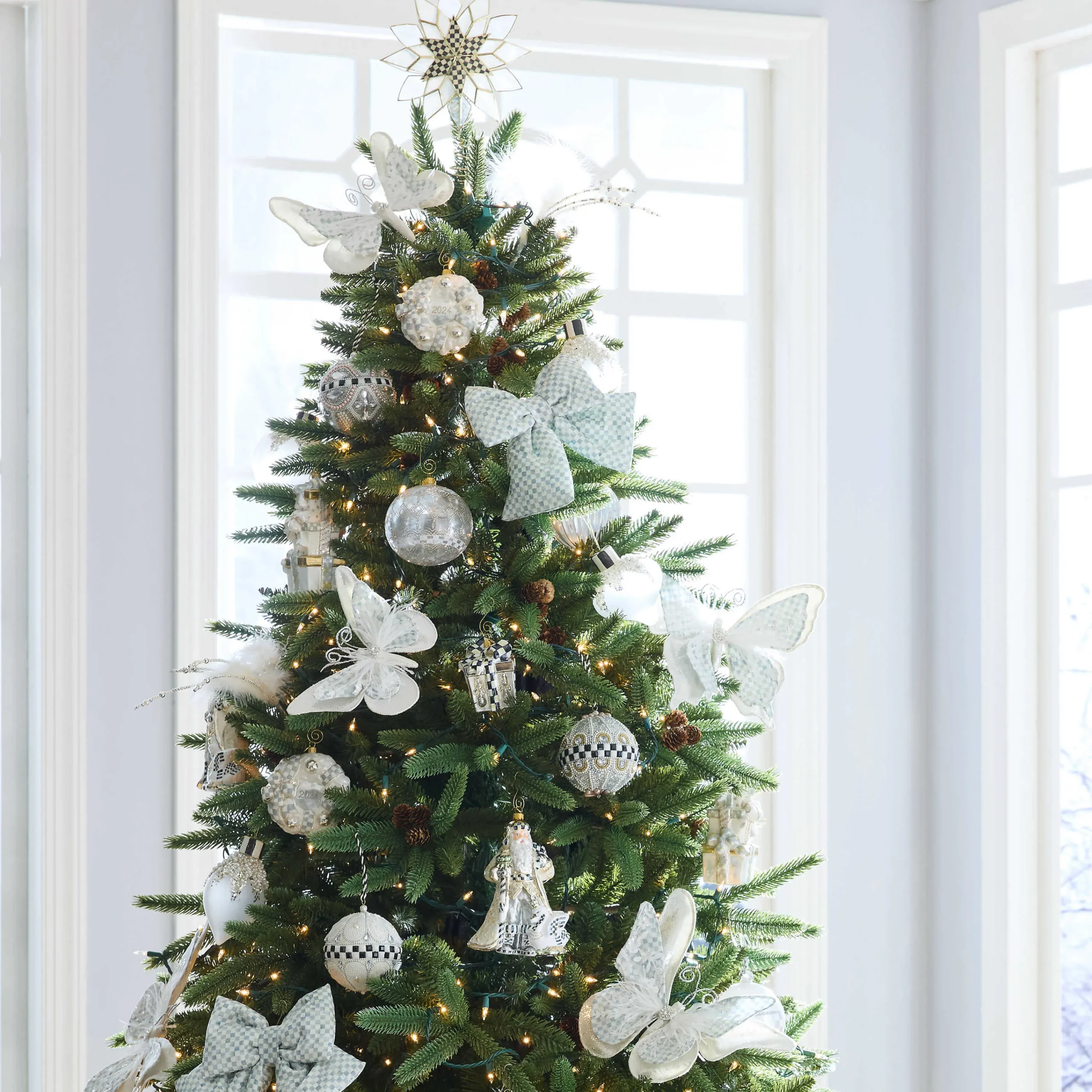 MacKenzie-Childs Crystal Palace Ball Glass Ornament| Holiday