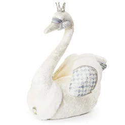 MacKenzie-Childs Crystal Palace Embellished Fabric Swan| Room Accents