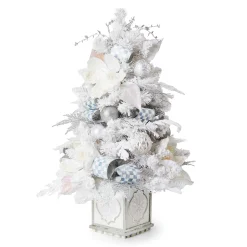 MacKenzie-Childs Crystal Palace Illuminated Tabletop Tree| Greenery & Florals