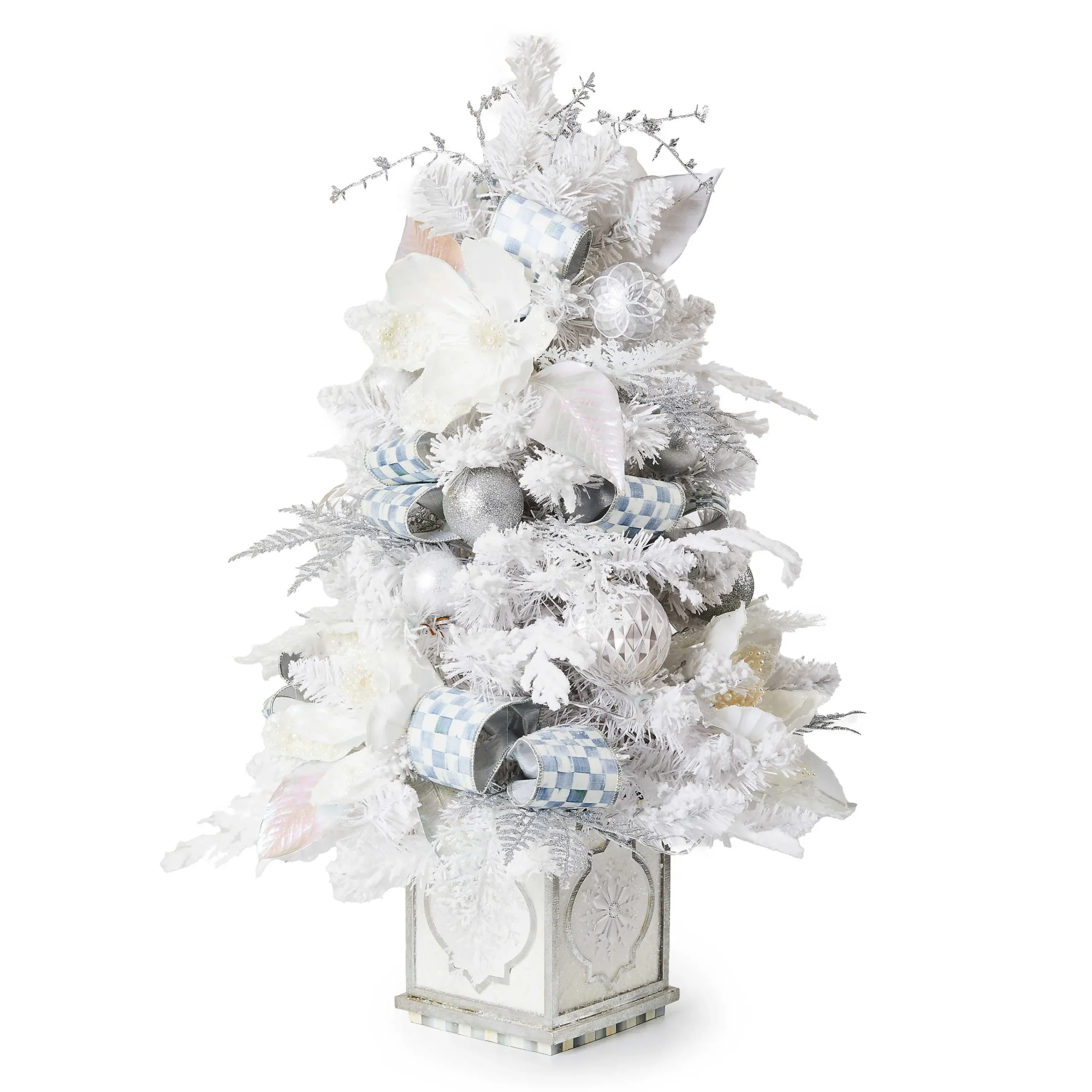 MacKenzie-Childs Crystal Palace Illuminated Tabletop Tree| Greenery & Florals