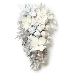 MacKenzie-Childs Crystal Palace Illuminated White Swag| Holiday|Greenery & Florals
