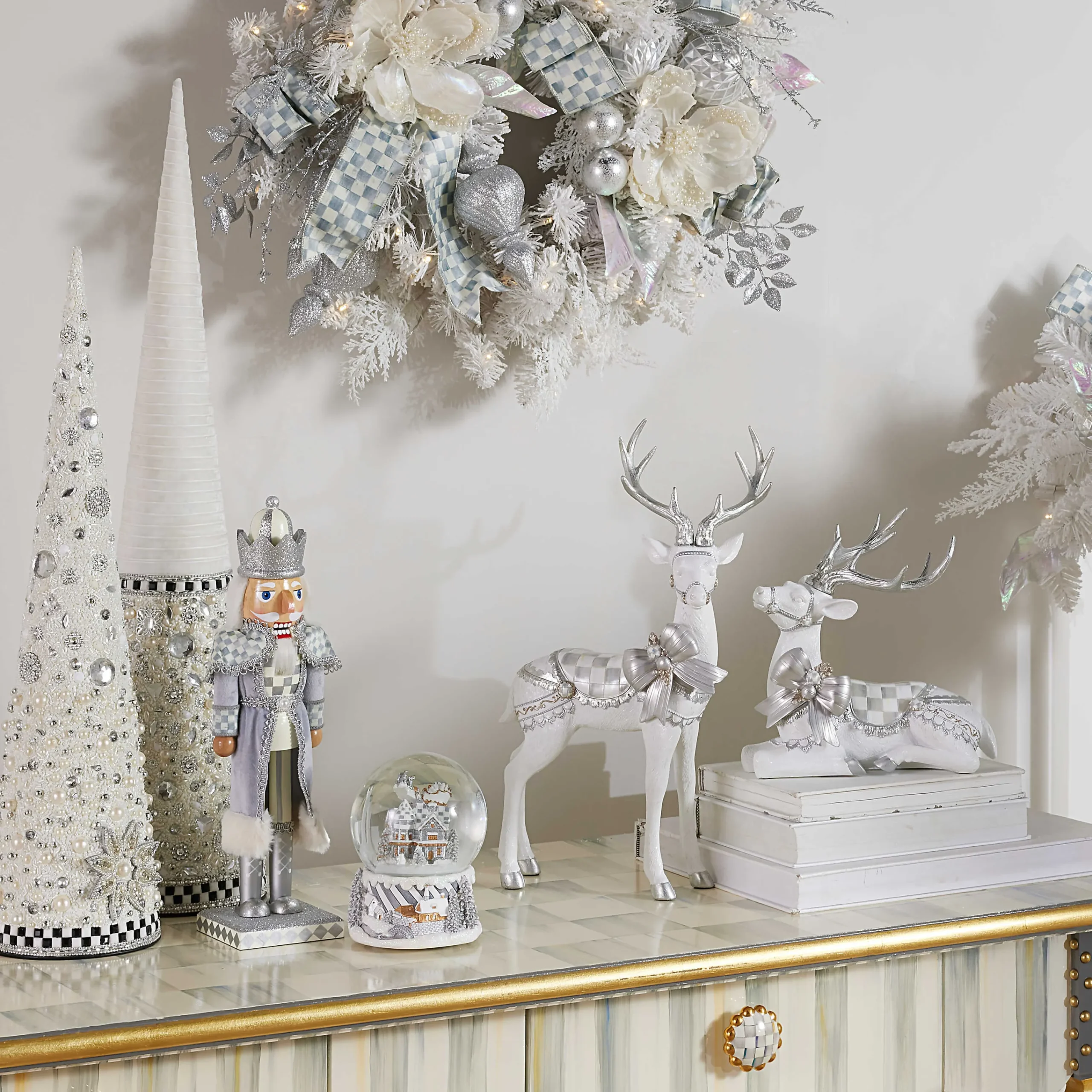 MacKenzie-Childs Crystal Palace Large Beaded Cone Tree| Room Accents
