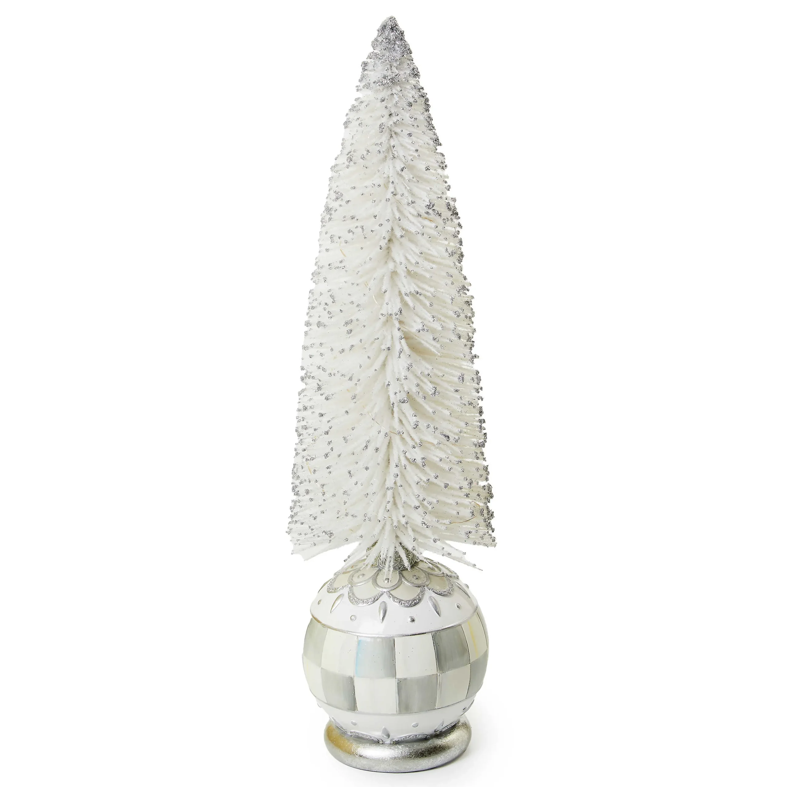MacKenzie-Childs Crystal Palace Medium Illuminated Bottle Brush Tree| Room Accents