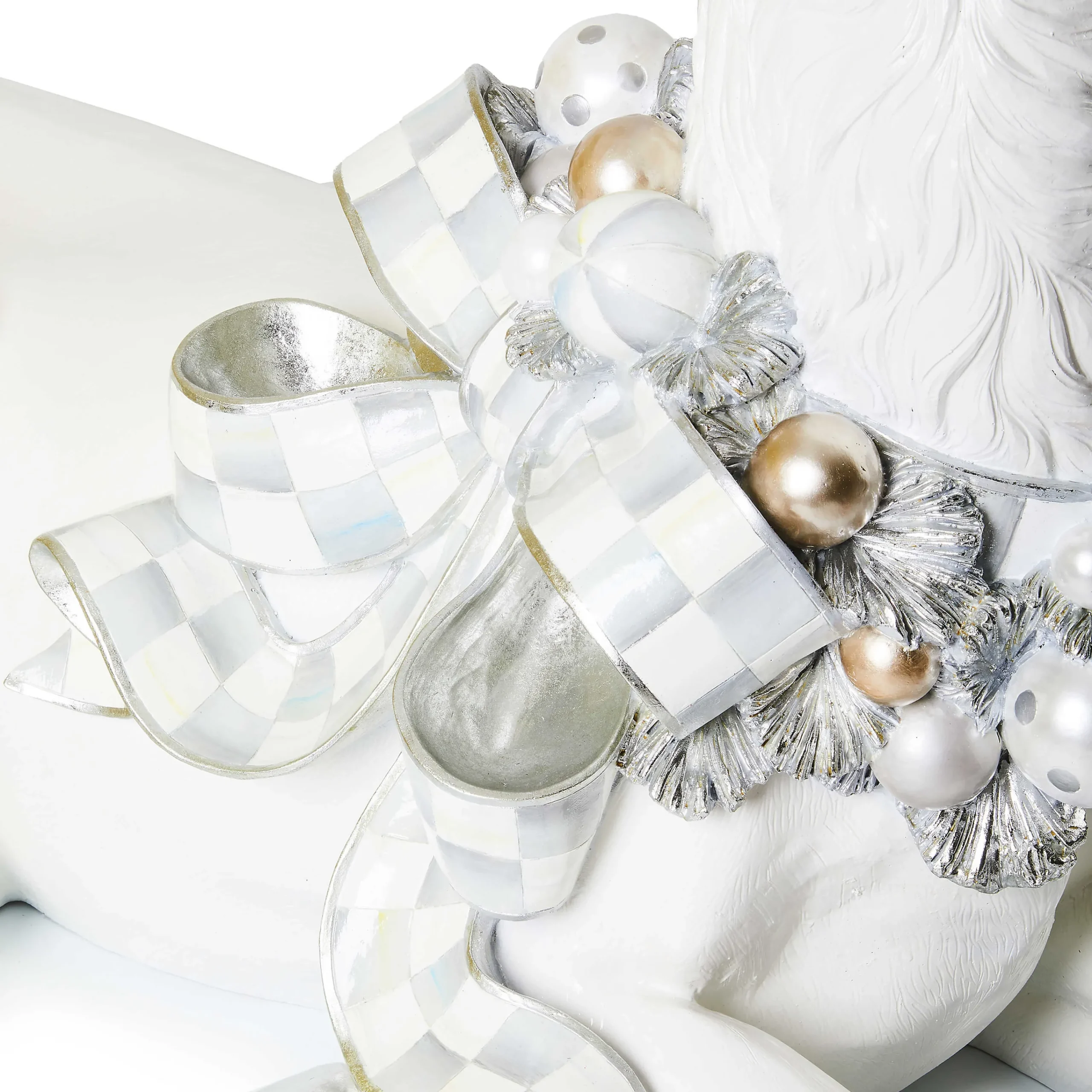 MacKenzie-Childs Crystal Palace Resting Trophy White Deer| Outdoor