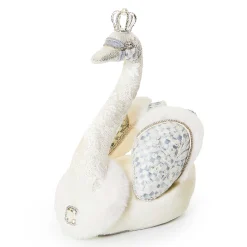 MacKenzie-Childs Crystal Palace Small Embellished Fabric Swan| Room Accents