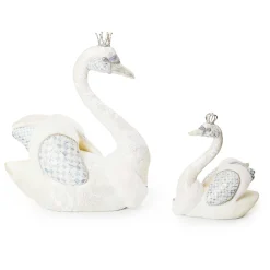MacKenzie-Childs Crystal Palace Small Embellished Fabric Swan| Room Accents