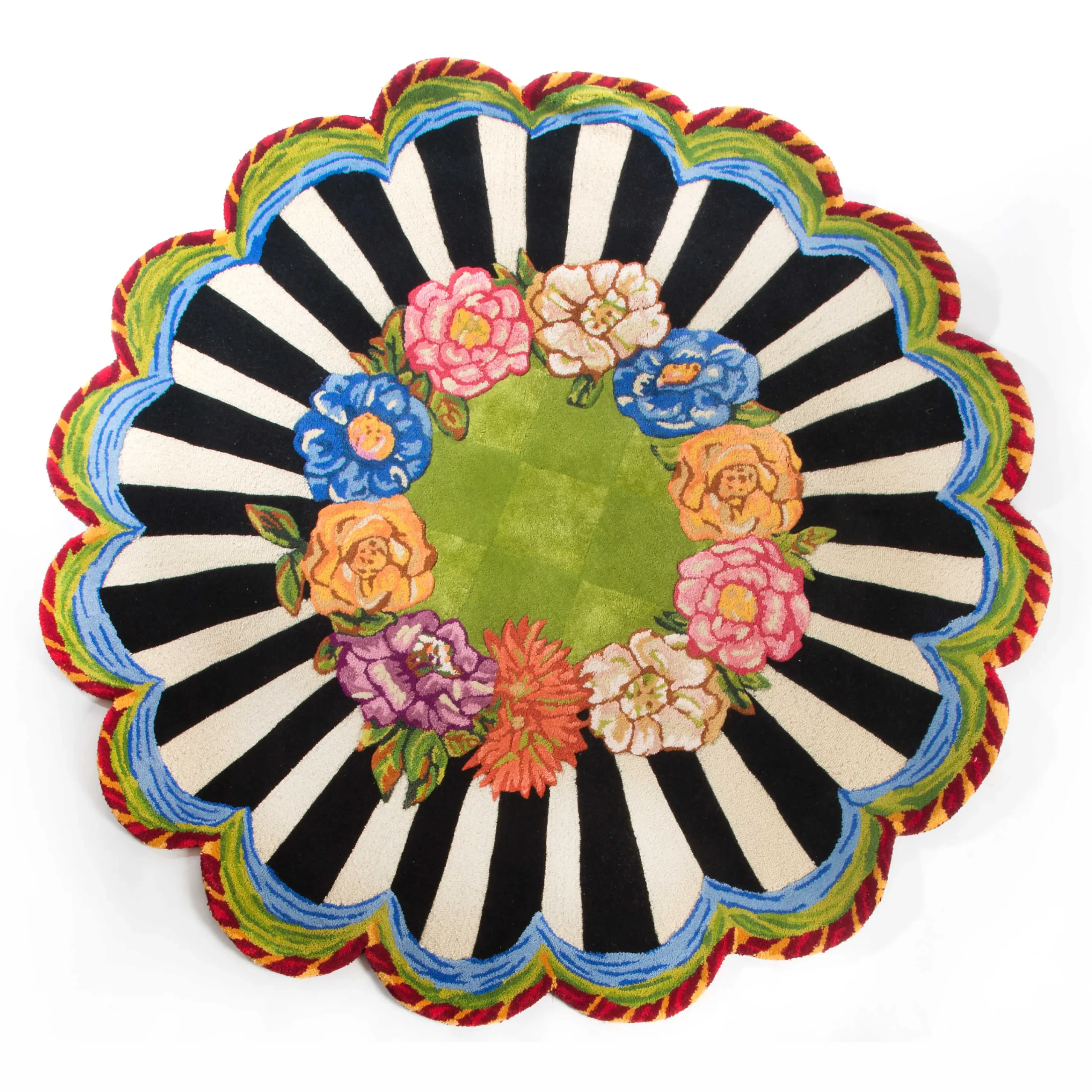 MacKenzie-Childs Cutting Garden 6' Round Rug| Rugs