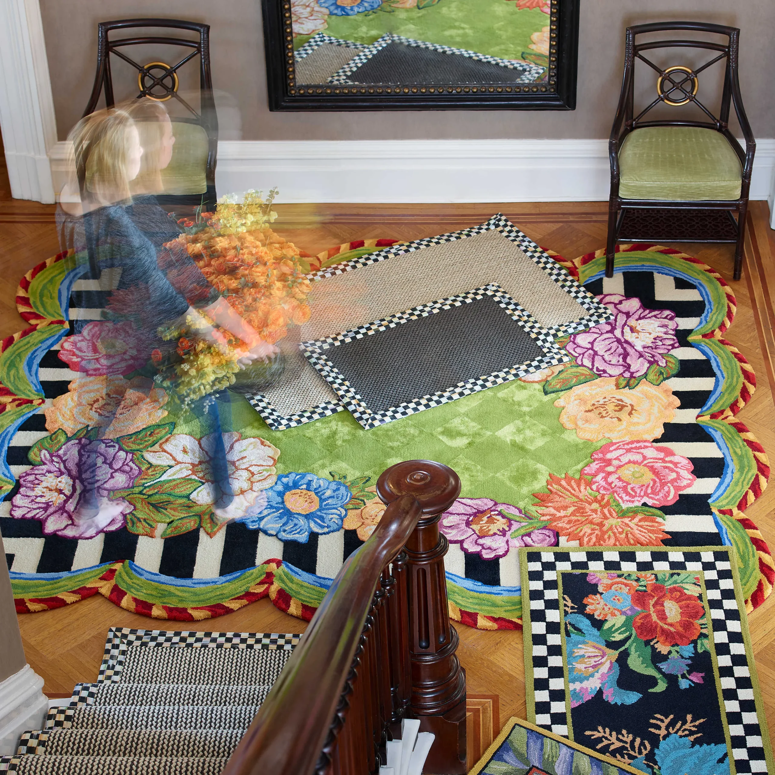 MacKenzie-Childs Cutting Garden 6'5 x 8' Rug| Rugs