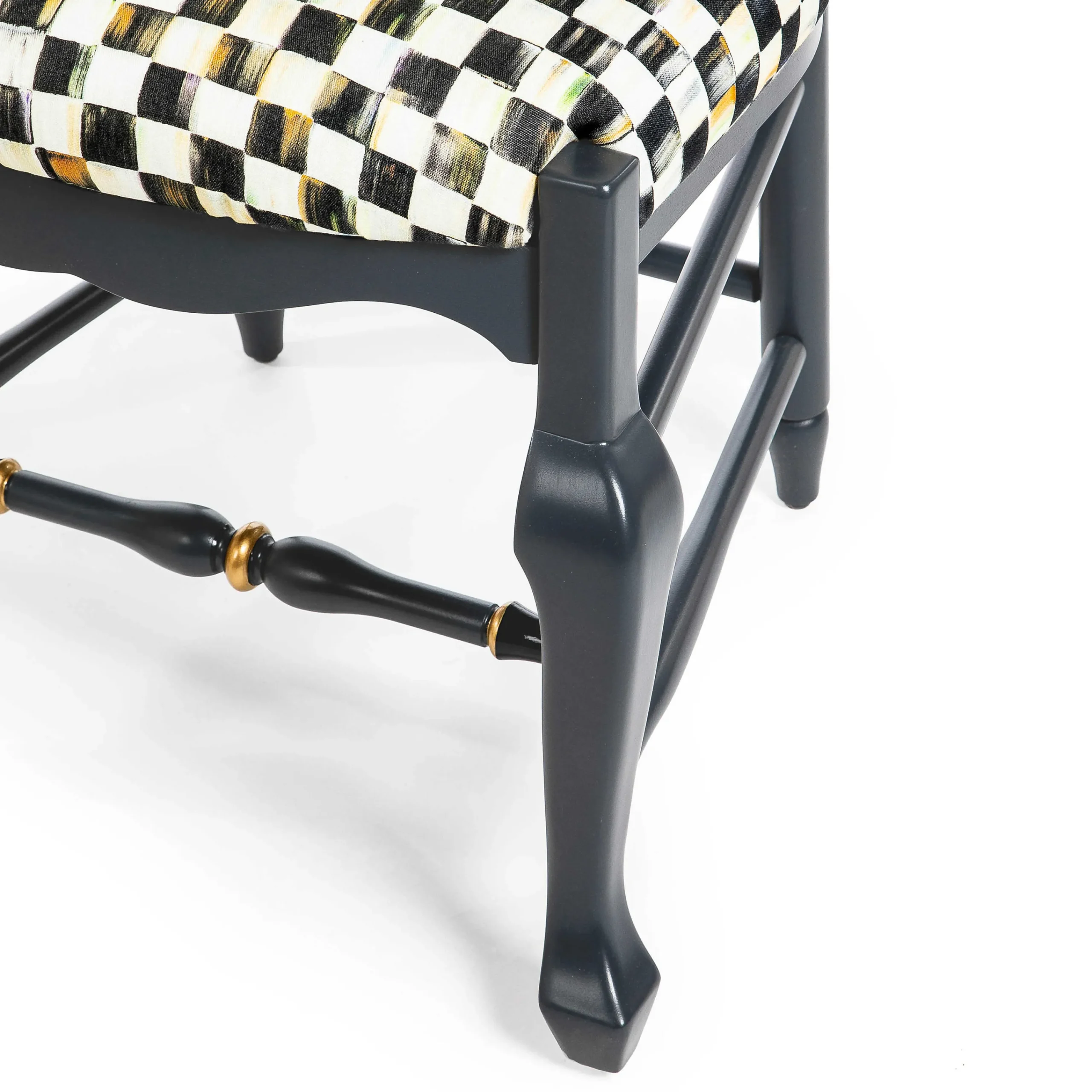 MacKenzie-Childs Dark Rainbow Fish Chair| Dining Room & Kitchen