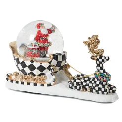 MacKenzie-Childs Dashing Through the Snow Globe| Holiday|Room Accents