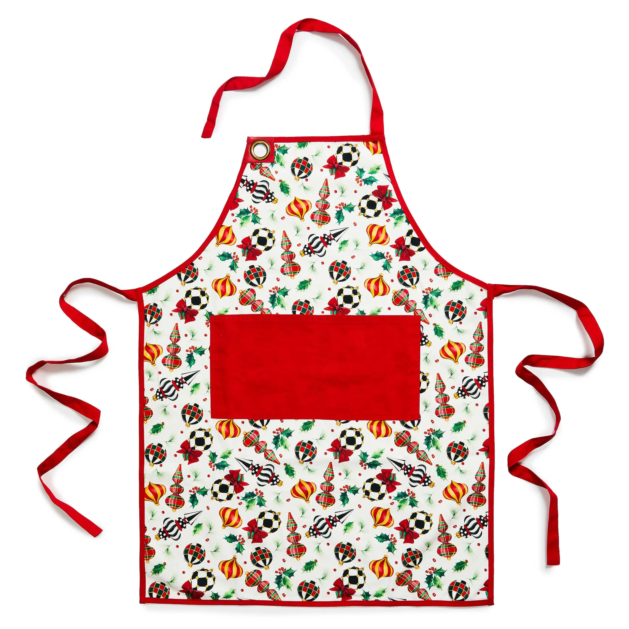 MacKenzie-Childs Deck the Halls Apron| Accessories|Kitchen & Table Linens